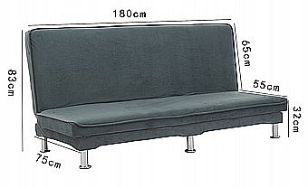 ספה נמוכה תלת מושבית נפתחת למיטה זוגית MSH-6-10