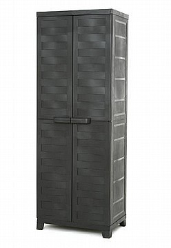 ארון שירות 4 מדפים שחור פרימיום