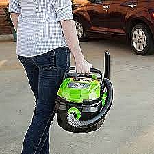 שואב אבק נטען יבש/רטוב לרכב greenworks