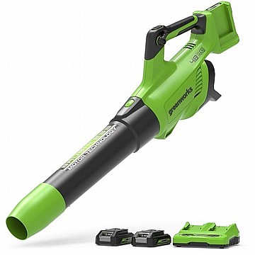 מפוח עלים חשמלי +שתי סוללות 2.0Ah + מטען Dual Port
