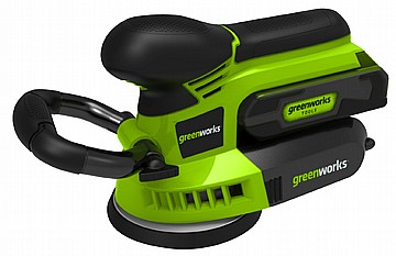 מלטשת 24V עם סוללה 4.0Ah + מטען מהיר greenworks