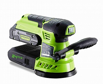 מלטשת 24V עם סוללה 4.0Ah + מטען מהיר greenworks
