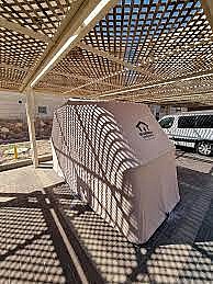 כיסוי מתקפל לאופנוע עם מנעול נגד גשם/שמש וגניבות