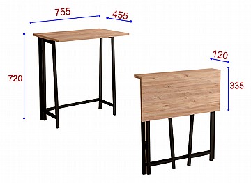 שולחן כתיבה מתקפל 75.5/45.2 ס
