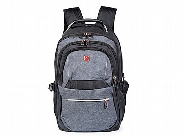 תיק גב למחשב נייד עם חיבור USB SWISS BRIEF