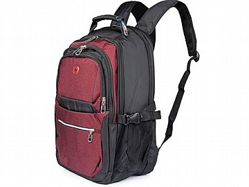 תיק גב למחשב נייד עם חיבור USB SWISS BRIEF