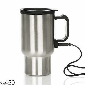 כוס תרמית 450 מ”ל חיבור USB