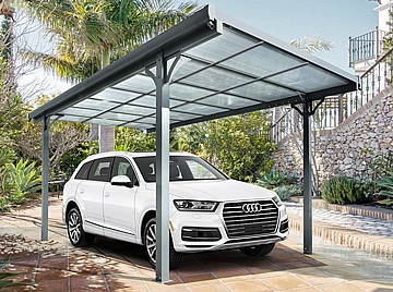 חניה לרכב אלומיניום ופוליקרבונט 3.00X4.96 מטר