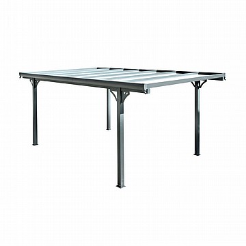 חניה לרכב אלומיניום ופוליקרבונט 3.00X4.96 מטר