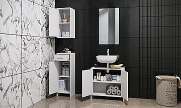 סט ארונות אמבטיה דגם ולנסיה