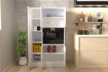 ארון שירות למטבח עם מקום למיקרוגל 90 סמ'
