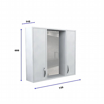 ארונית אמבטיה עם מראה 60x72 סמ