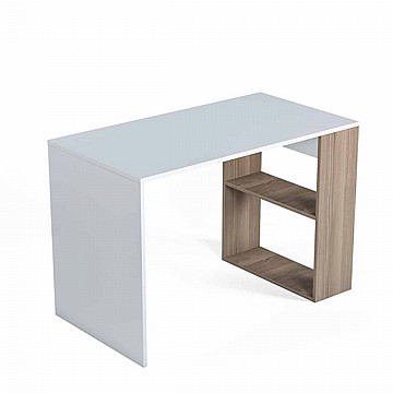 שולחן כתיבה עם מדפים רוחב 112 ס”מ