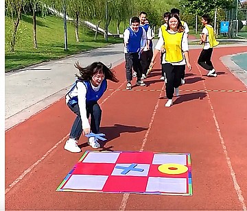 משחק איקס עיגול רצפתי ענק 120X120 ס