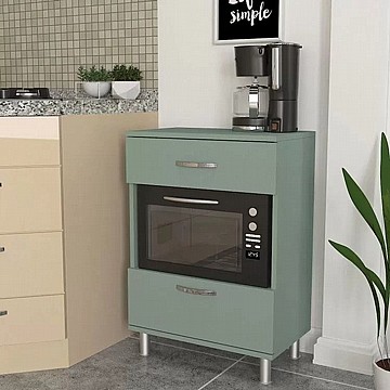 ארון שירות למיקרו וכיריים עם מגירה
