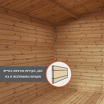 מחסן עץ אירופאי 2.5X3 EverGreen