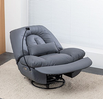 כורסת מסאג' עור ריקליינר חשמלי AIR LEATHER אריאן פרימיום עם חימום