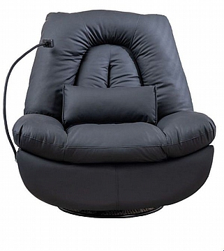 כורסת מסאג' עור ריקליינר חשמלי AIR LEATHER אריאן פרימיום עם חימום