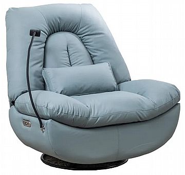 כורסת מסאג' עור ריקליינר חשמלי AIR LEATHER אריאן פרימיום עם חימום