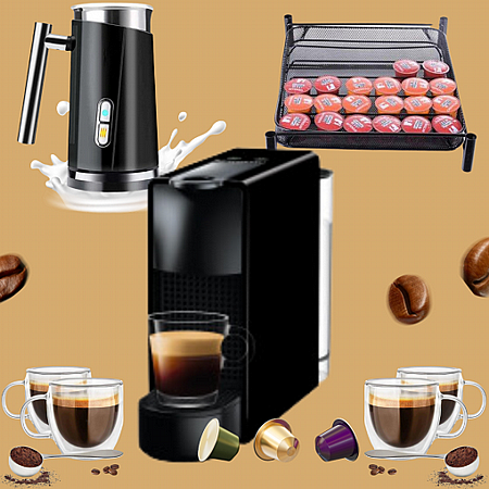 מכונת קפה NESPRESSO Essenza Mini עם מקציף