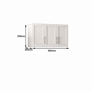 ארון שירות עליון למטבח ברוחב 90 ס