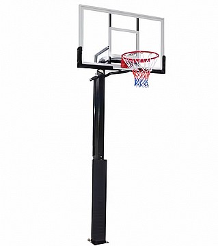 עמוד כדורסל מקצועי מתכוונן לקיבוע באדמה DUNK M022
