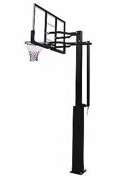 עמוד כדורסל מקצועי מתכוונן לקיבוע באדמה DUNK M022