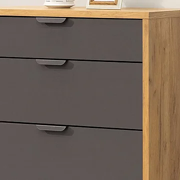 שידה 4 מגירות קומודה מעוצבת רוחב 80 סמ'