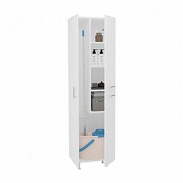 ארון שרות עם מקום אחסון למגב/מטאטא ודלי רוחב 50 סמ'