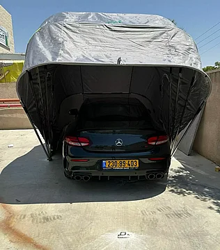 חניה מתקפלת לרכב XL במידות : 6.4X2.7X2.6