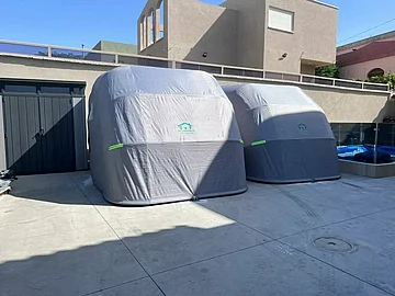 חניה מתקפלת לרכב XL במידות : 6.4X2.7X2.6