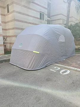 חניה מתקפלת לרכב XL במידות : 6.4X2.7X2.6