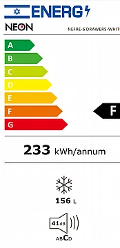 מקפיא 6 תאים DE-Frost לבן נאון Neon NE-FRE-6 DRA