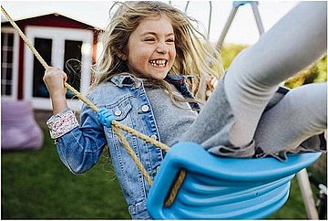 מתקן נדנדה לילדים VARIO SWING זוגי HUDORA גרמניה