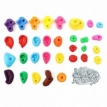 32 אבנים לקיר טיפוס עם ברגים לקיר PACIFIX