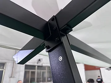 פרגולה מתכת עם חיפוי שמשונית 4X3 Santorini