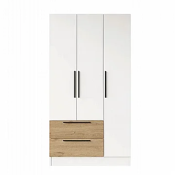 ארון בגדים 3 דלתות ברוחב 90 ס