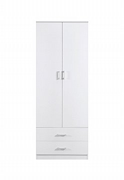 ארון בגדים 2 דלתות 80×220 דגם מתן רוחב 80 סמ'