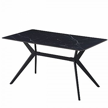 פינת אוכל שולחן קרמיקה 140 ס”מ ו4 כסאות
