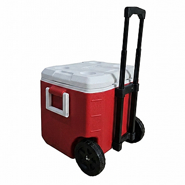 ציידנית טרולי IceRoll 48 עם גלגלים וידית טרולי נשלפת