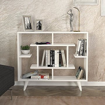 שידת מדפים כוורת מעוצבת רוחב 90 סמ'