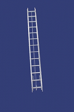 סולם אלומיניום שחיל נשען מקצוענים עם חבל וגלגלת 7.90מ'