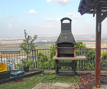 מנגל גריל אבן דגם קפואה