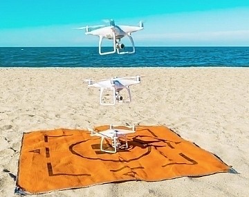 מחצלת ים דוחה חול במידות 155X29 ס