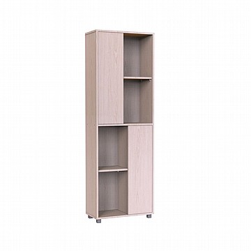 ספריית מדפי משולבת ב-2 דלתות דגם 636