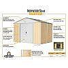 IRONWOOD 88 -2.53X2.42 מחסן גינה עץ משולב מתכת