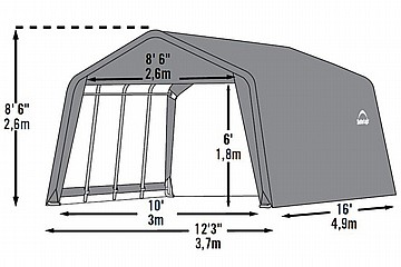 חניונית / חיפוי לבריכה דגם Garage in a Box 1216