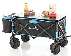 עגלת קמפינג שטח gogo עם צידנית לים איכותית מתקפלת OUT-LIVING