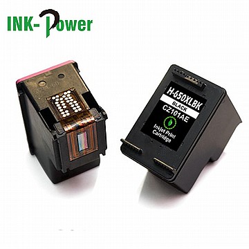 זוג ראשי דיו שחור וצבעוני תואמים HP 650XL