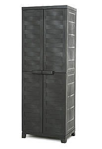 ארון שירות בצבע קרם חום עם 4 מדפים דגם פרימיום